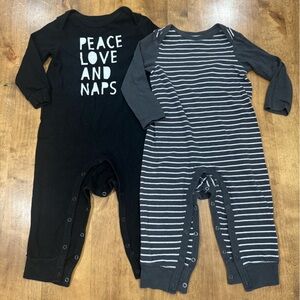 Cat & Jack boys snap rompers 18mo